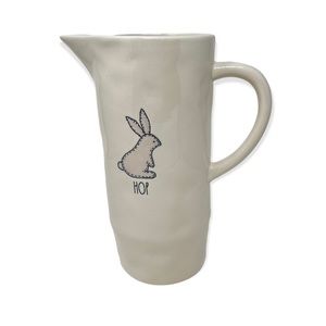 Rae Dunn Hop Pitcher Artisan Collection by Magenta Bunny Rabbit Cream Easter